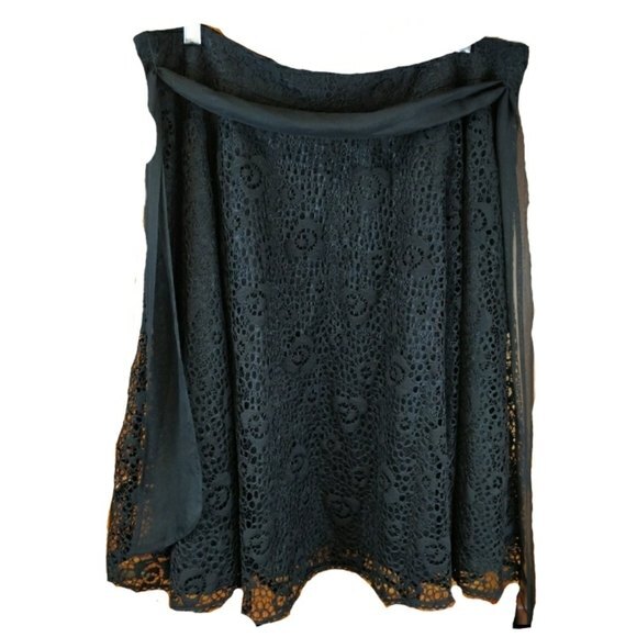 Cirana Lace Overly Skirt With Ribbon Belt LG - Picture 1 of 7